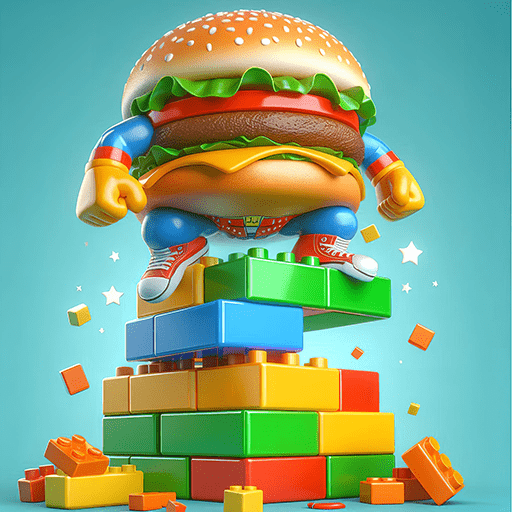 The Jumping Burger Climb Icon